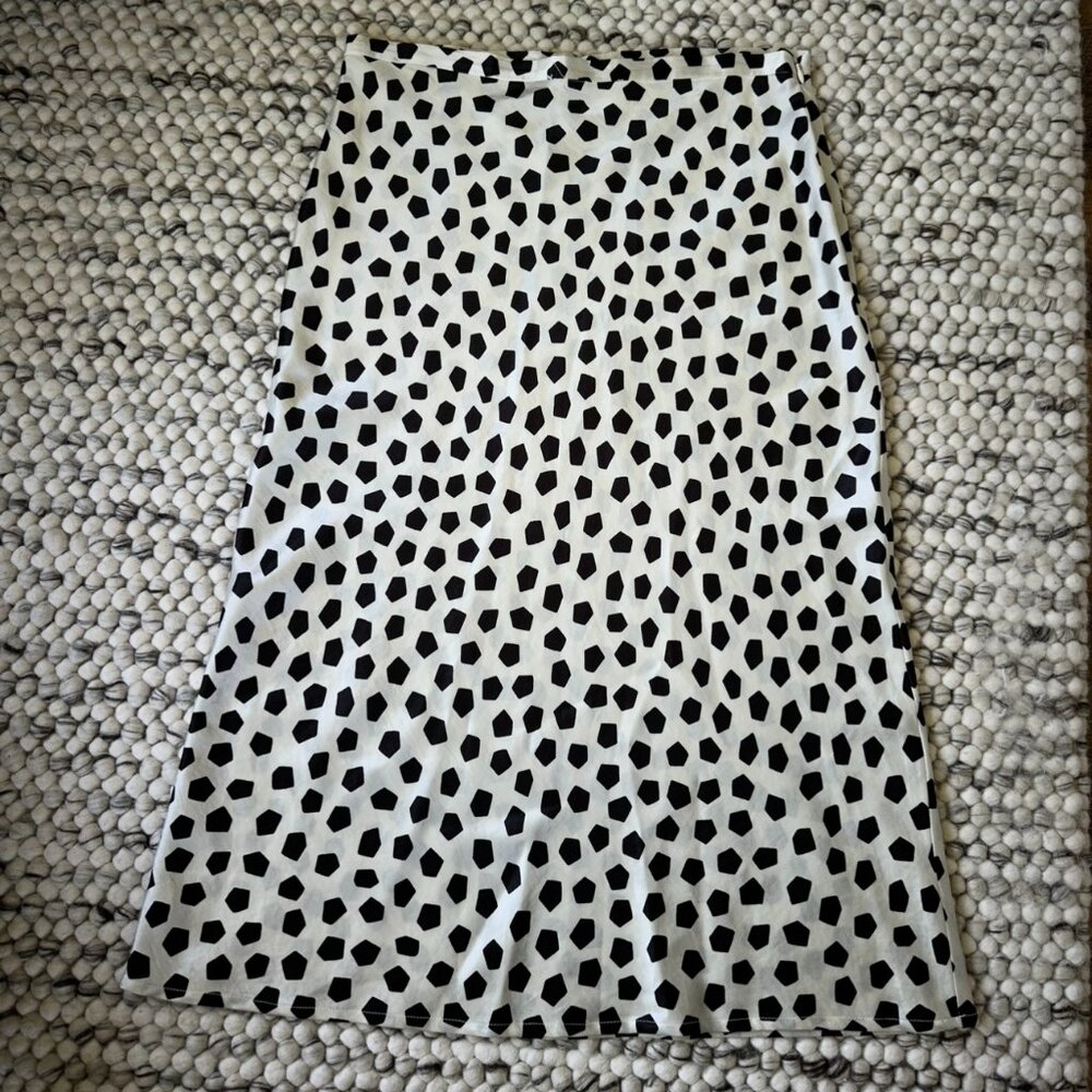 Spotted Aline Midi Skirt